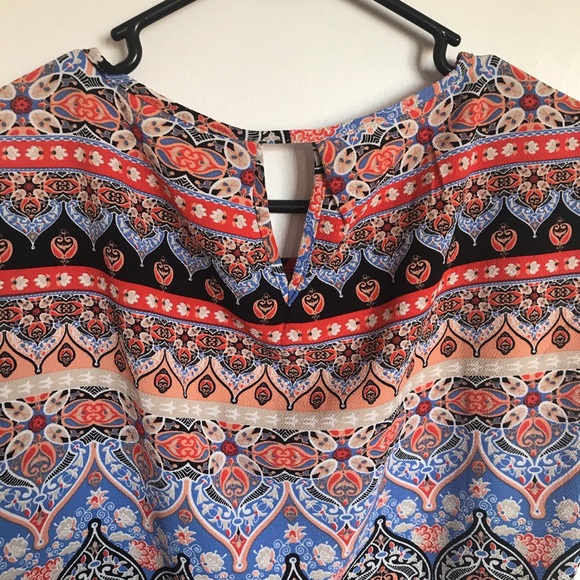 Pink Rose Multicolor Top - Size S - Picture 6 of 10